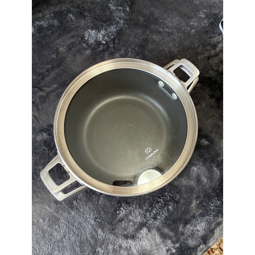 Calphalon Premier 5 Qt Dutch Oven Nonstick Hard Anodized Pot with Glass Lid 8705